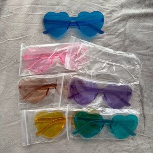 Colorful Heart Eyes Sunglasses